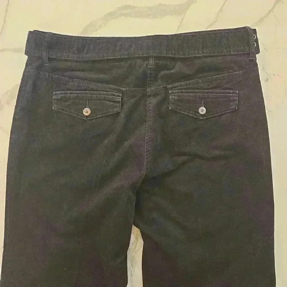 Tommy Hilfiger Y2K Low Rise Corduroy Stretch Cotton Flare Pants Black Size 10 - Picture 7 of 11